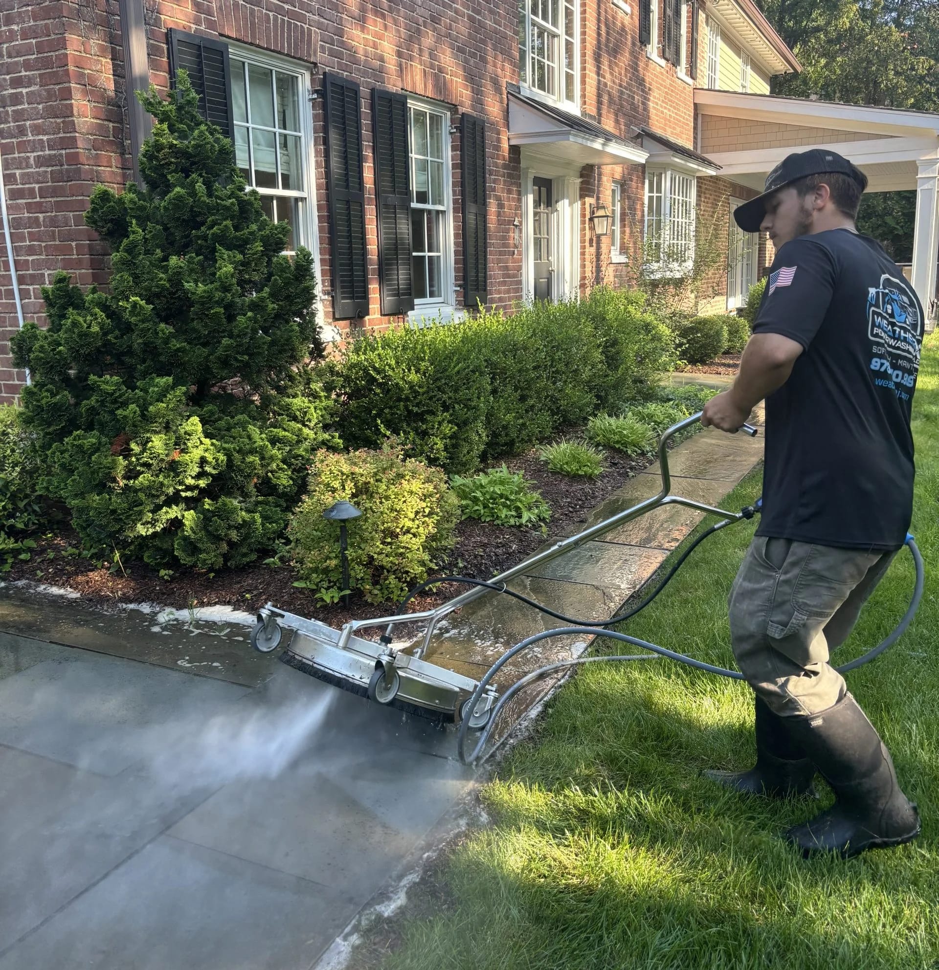WeatherX surface cleaning at a New Jersey home